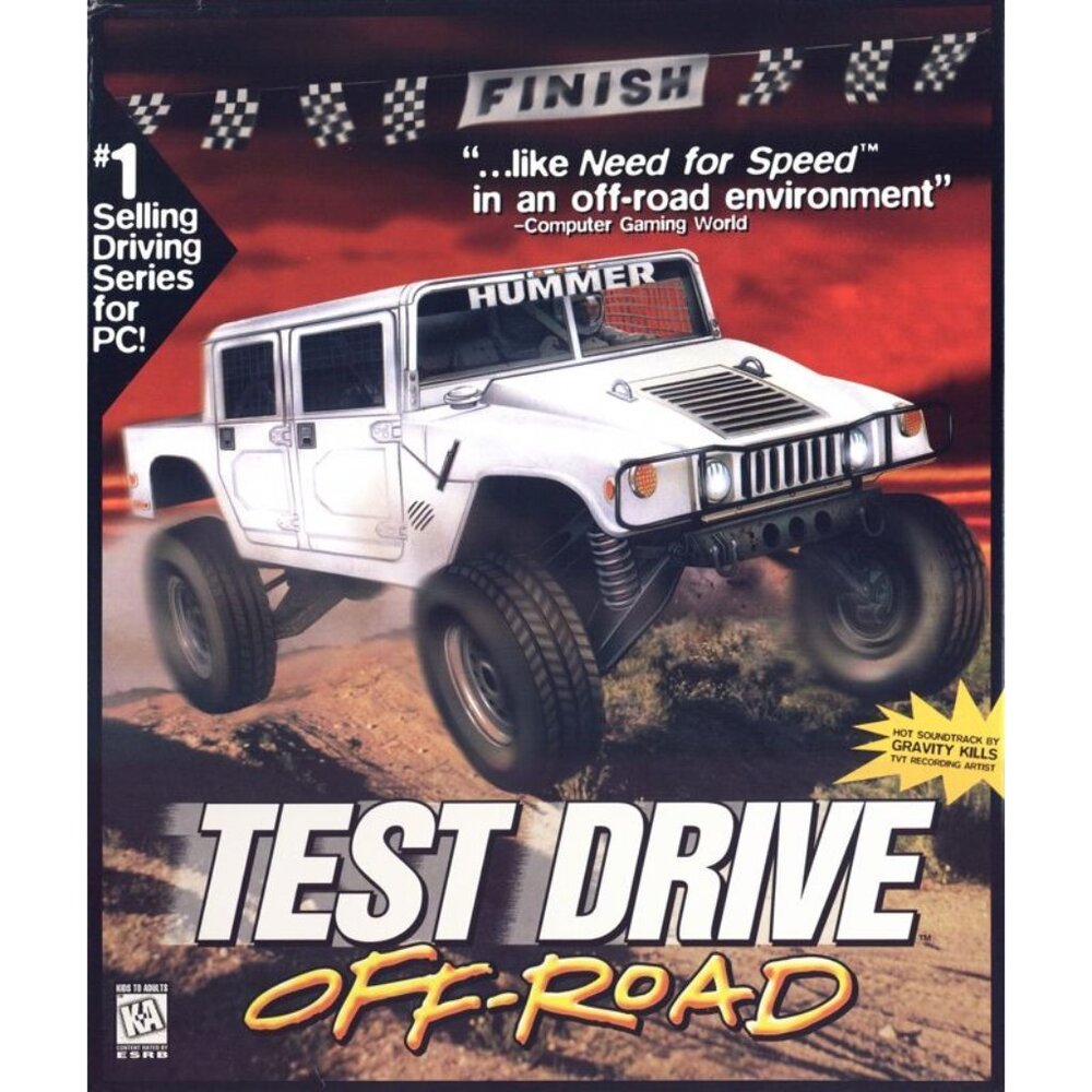 Vintage Test Drive PC Game - Off-Road for MS-DOS PC Accolade CD-ROM